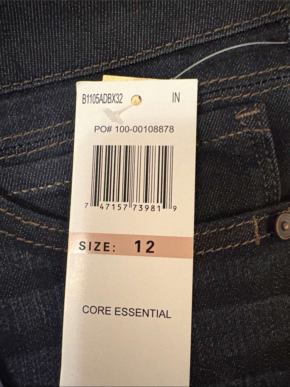 Democracy Absolution Core Essential Dark Blue Booty Lift Jegging (size 12) - Picture 4 of 9